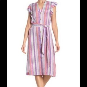 Stripped button down dress